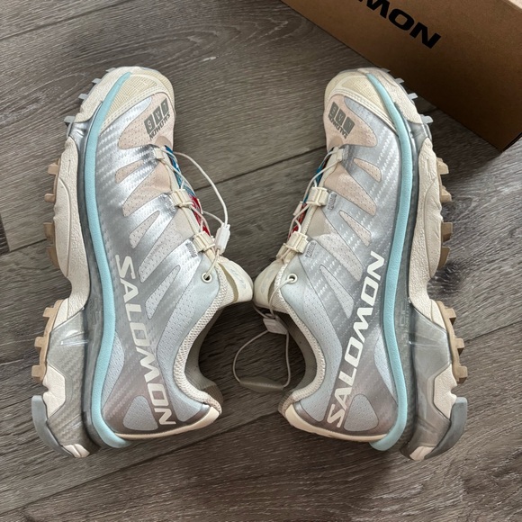 Salomon XT-4 OG Vanilla Ice/Ballad Blue/Tender Peach Sneakers - Picture 6 of 9